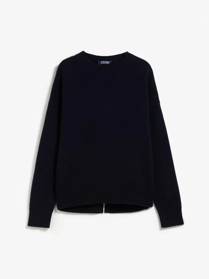 Women Max Mara Knitwear Wool And Cashmere Sweater Midnightblue