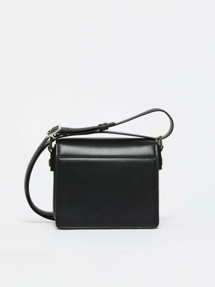 Women Max Mara MM Bag Small Leather MM Bag Black