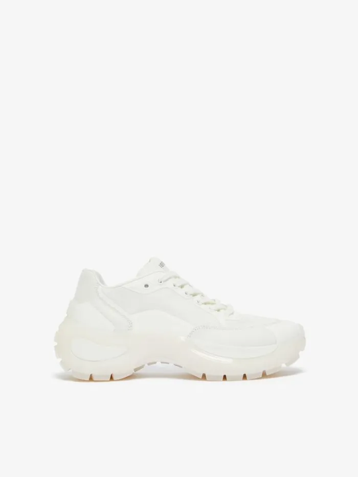 Women Max Mara Sneakers Canvas Sneakers With Chunky Soles White