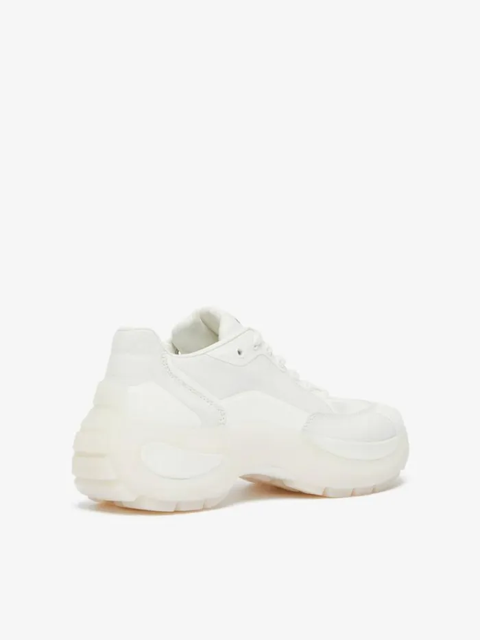 Women Max Mara Sneakers Canvas Sneakers With Chunky Soles White