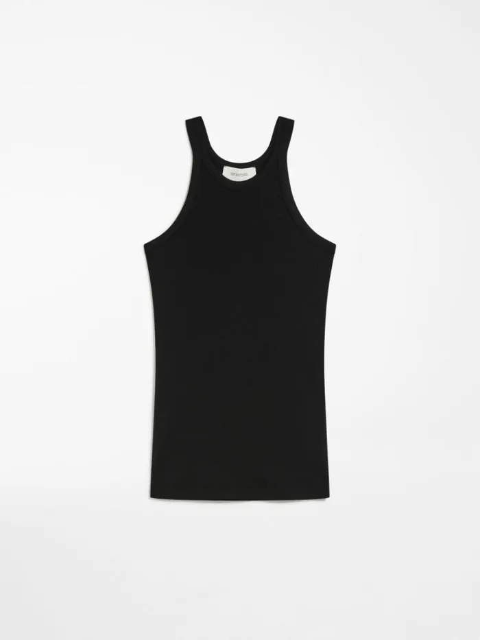 Women Max Mara Tops And Tshirts Silkblend Jersey Vest Top Black