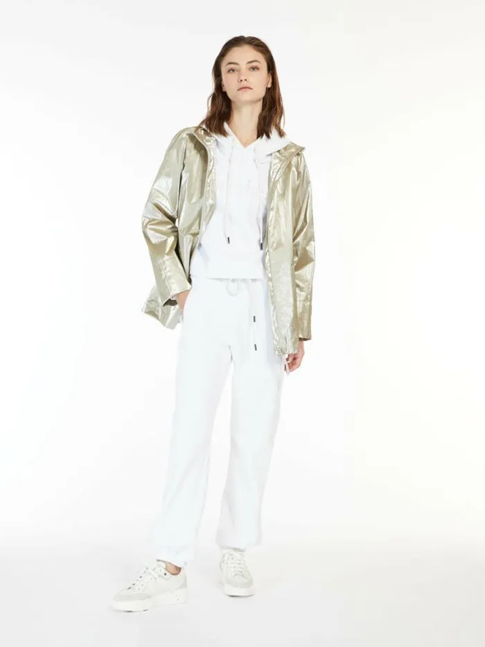 Women Max Mara Trousers And Jeans Fleece Joggers White