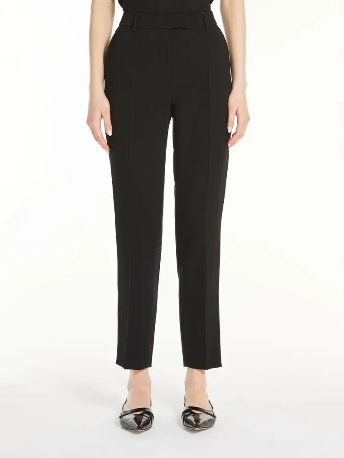 Women Max Mara Trousers And Jeans Slim Fit Cady Trousers Black