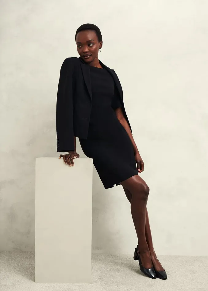 Women Maya Dress Black Hobbs Suits and CoOrds