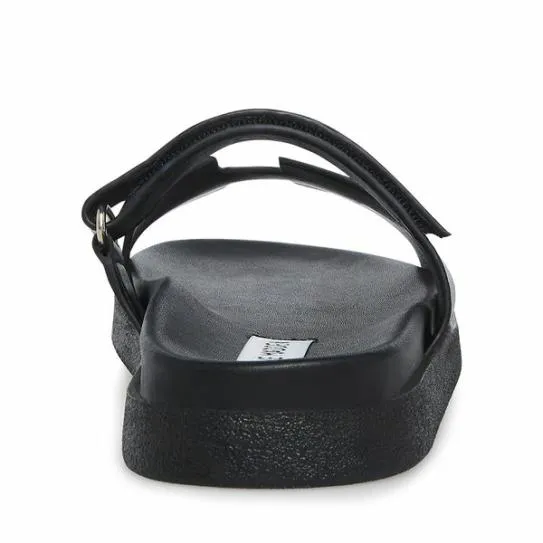 Women MAYVEN BLACK LEATHER Black Leather Steve Madden Sandals Women MAYVEN BLACK LEATHER Black Leather Steve Madden Sandals