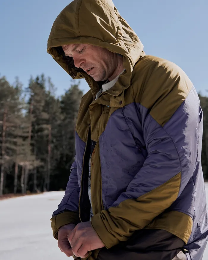 WomenMen Alfheim 62 Levitend Kion Parka Olivepurple Stone Klttermusen Down and Insulated Jackets