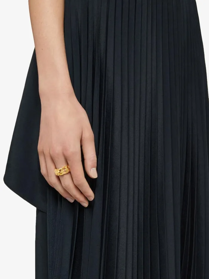 WomenMen Jewelry Givenchy G Chain Ring In Metal Golden Yellow WomenMen Jewelry Givenchy G Chain Ring In Metal Golden Yellow