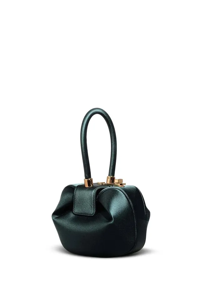 WomenMen Mini Bags Gabriela Hearst Demi Bag In Emerald Satin
