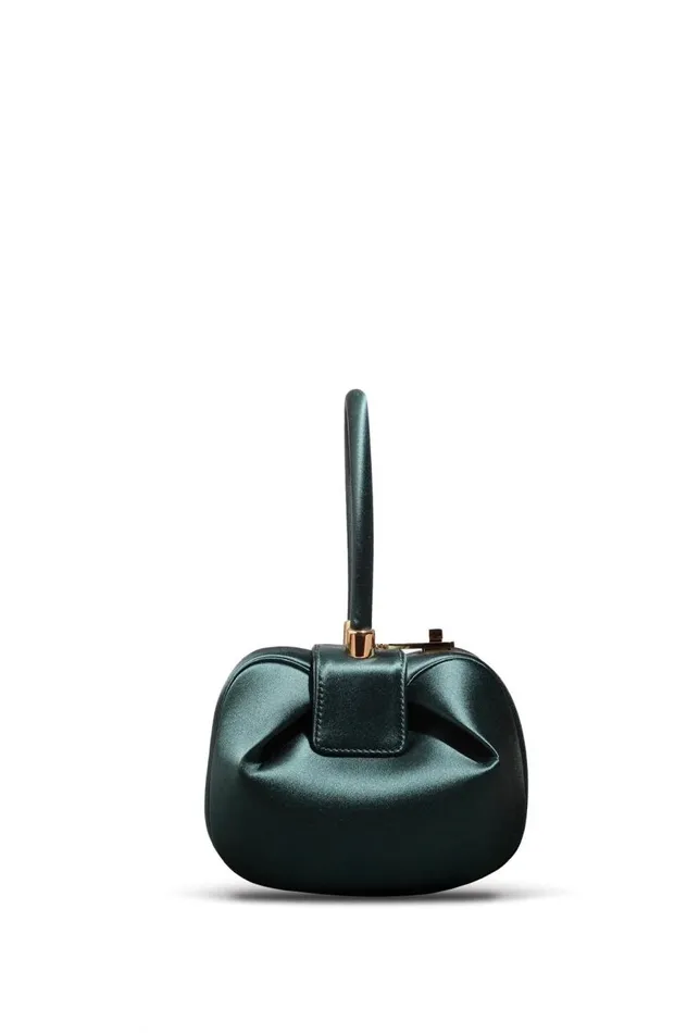 WomenMen Mini Bags Gabriela Hearst Demi Bag In Emerald Satin