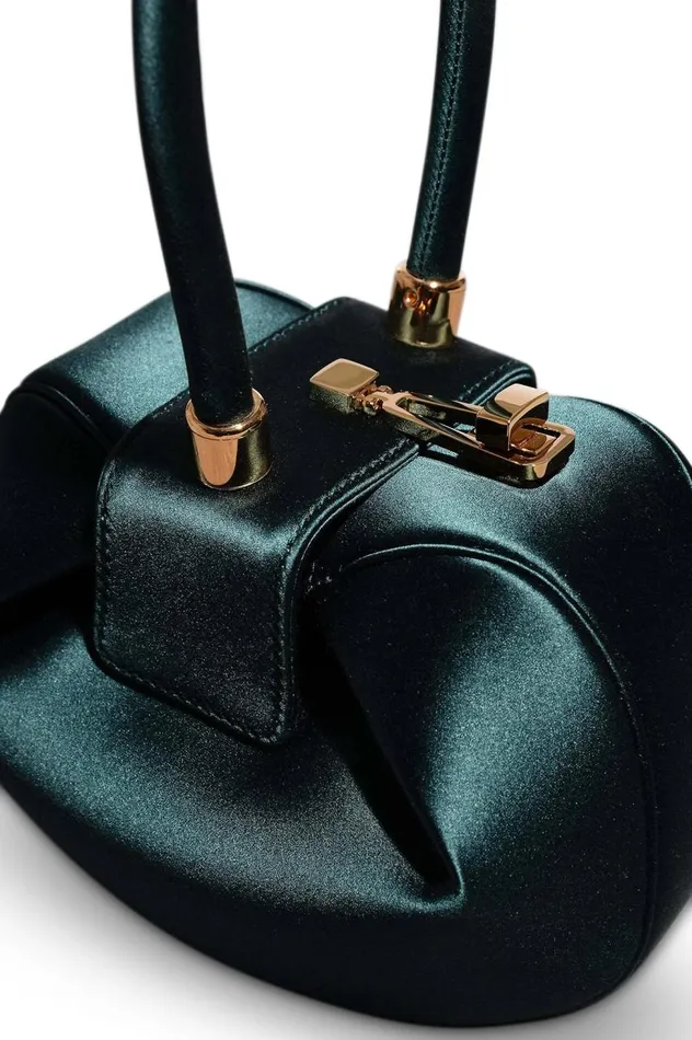 WomenMen Mini Bags Gabriela Hearst Demi Bag In Emerald Satin