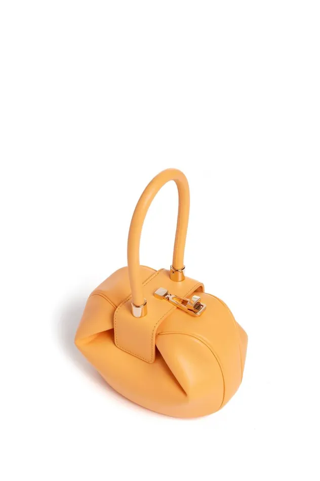 WomenMen Mini Bags Gabriela Hearst Demi Bag In Fluorescent Orange Nappa Leather