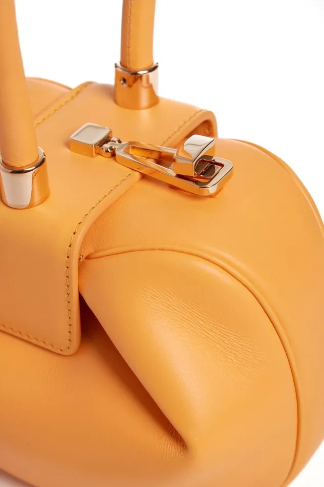 WomenMen Mini Bags Gabriela Hearst Demi Bag In Fluorescent Orange Nappa Leather