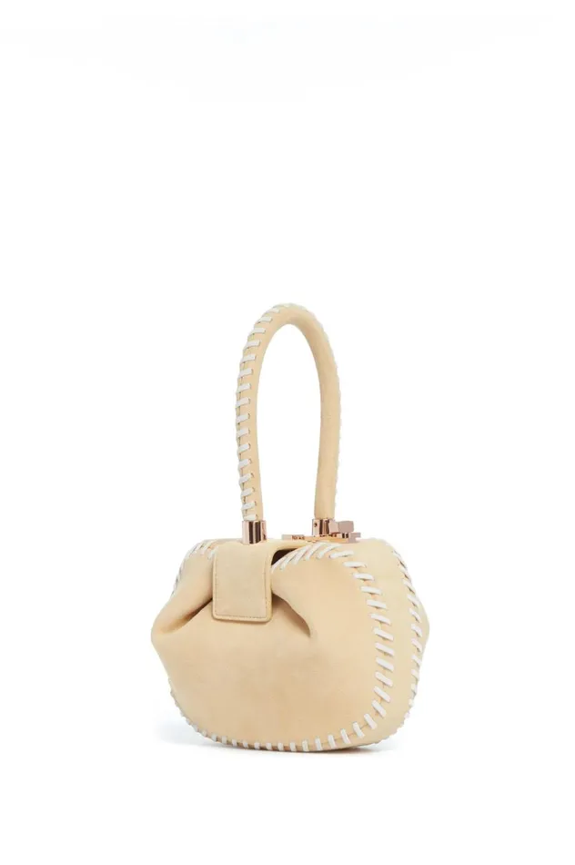 WomenMen Mini Bags Gabriela Hearst Whipstitch Demi Bag In Nude Suede