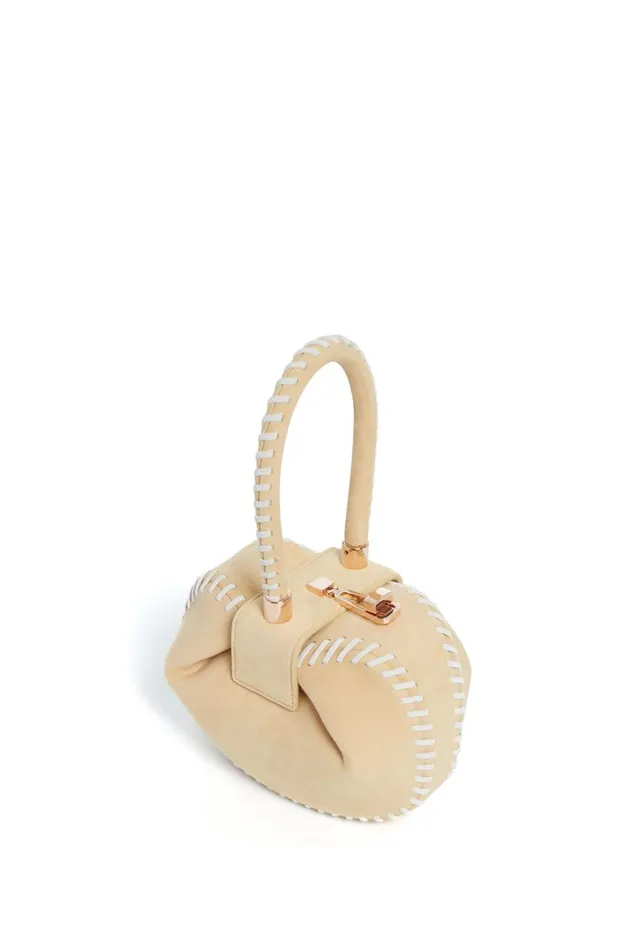 WomenMen Mini Bags Gabriela Hearst Whipstitch Demi Bag In Nude Suede
