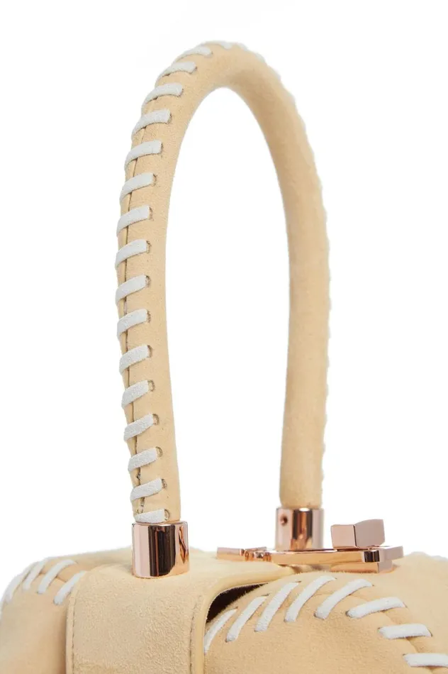 WomenMen Mini Bags Gabriela Hearst Whipstitch Demi Bag In Nude Suede