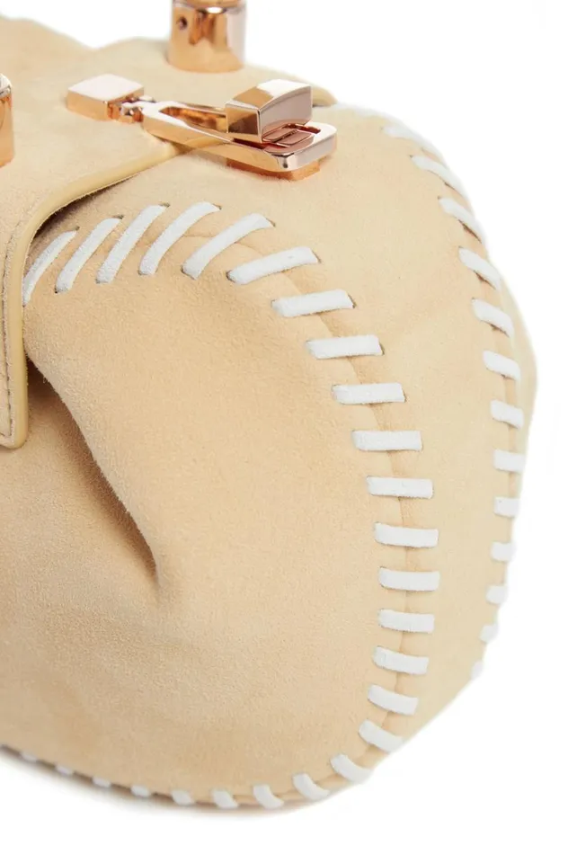 WomenMen Mini Bags Gabriela Hearst Whipstitch Demi Bag In Nude Suede