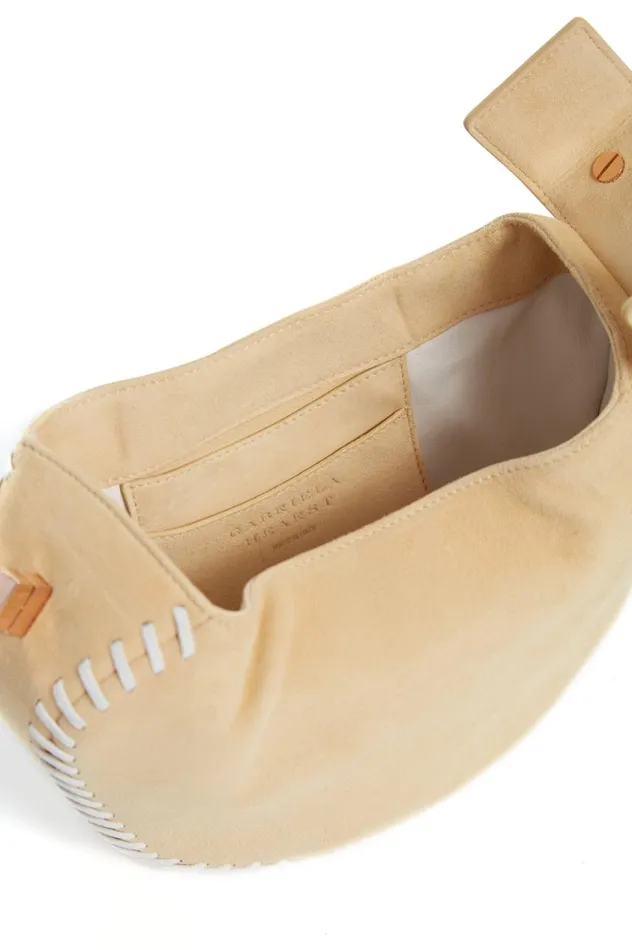 WomenMen Mini Bags Gabriela Hearst Whipstitch Demi Bag In Nude Suede