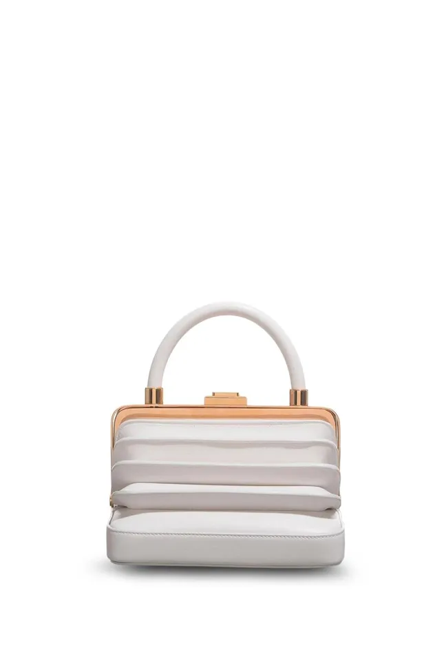WomenMen Top Handles Gabriela Hearst Diana Bag In Ivory Nappa Leather
