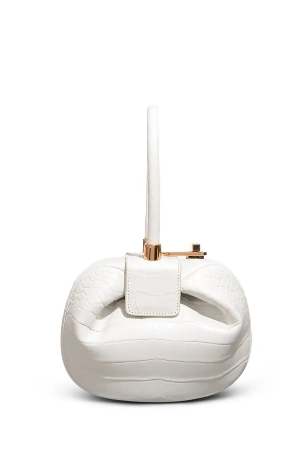 WomenMen Top Handles Gabriela Hearst Nina Bag In Ivory Crocodile Leather