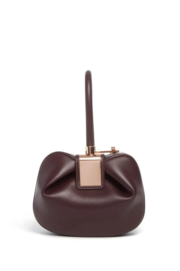 WomenMen Top Handles Gabriela Hearst Nina Midas Bag In Bordeaux Nappa Leather