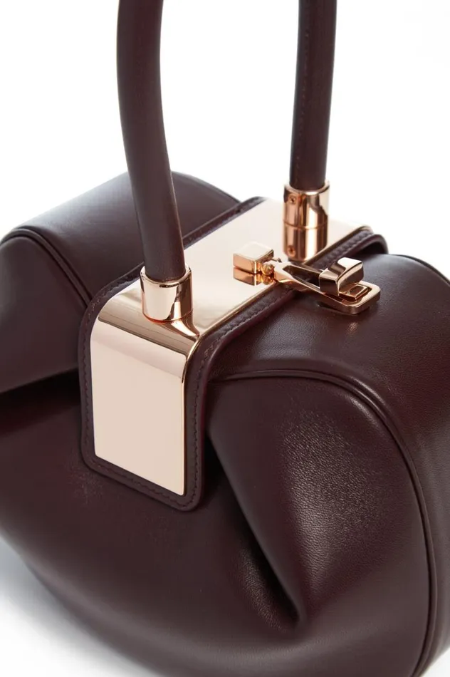 WomenMen Top Handles Gabriela Hearst Nina Midas Bag In Bordeaux Nappa Leather