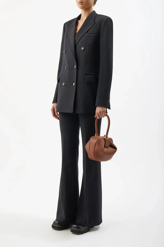WomenMen Top Handles Gabriela Hearst Nina Midas Bag In Bordeaux Nappa Leather