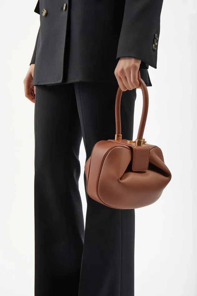 WomenMen Top Handles Gabriela Hearst Nina Midas Bag In Bordeaux Nappa Leather