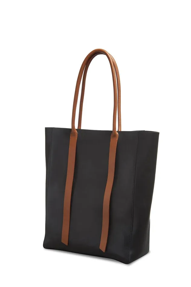 WomenMen Totes Gabriela Hearst Marianne Tote Bag In Black and Cognac Leather