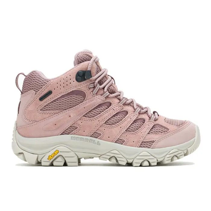 Women Merrell Boots Moab 3 Mid Waterproof Adobe Rose