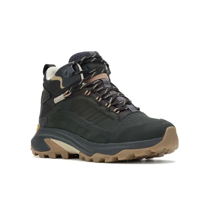 Women Merrell Boots Moab Speed 2 Leather Mid Waterproof Black Women Merrell Boots Moab Speed 2 Leather Mid Waterproof Black