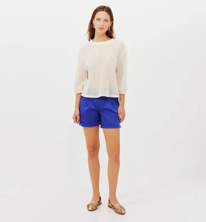 Women Mesh Top 8211 Ecru Promod Tops Women Mesh Top 8211 Ecru Promod Tops