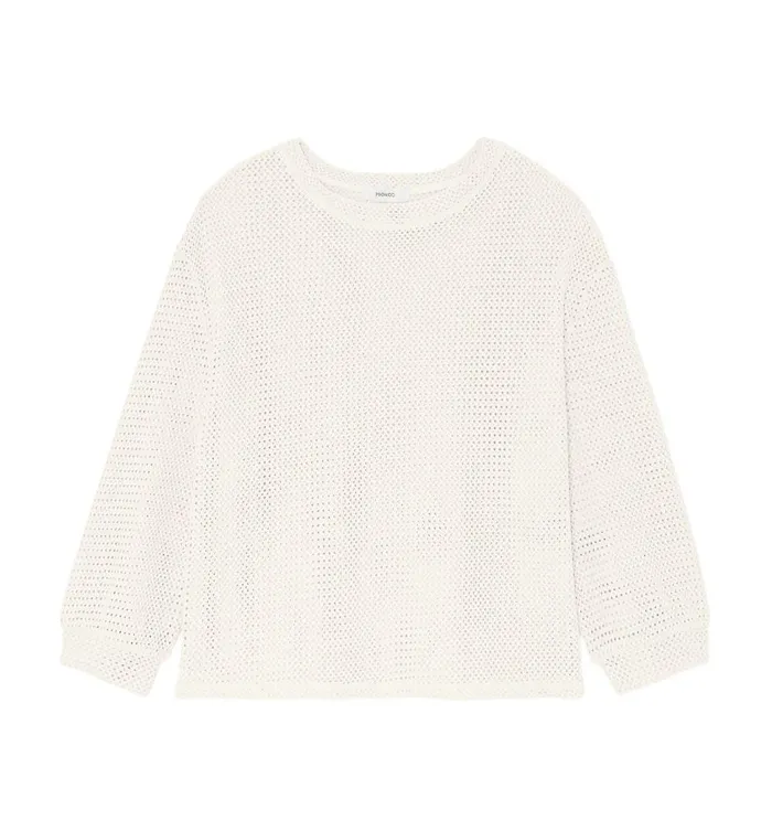 Women Mesh Top 8211 Ecru Promod Tops Women Mesh Top 8211 Ecru Promod Tops