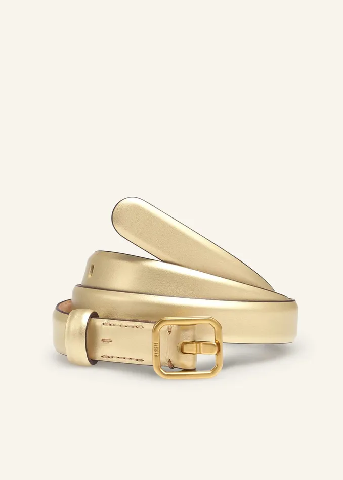 Women Metallic Belt Gold MEEM