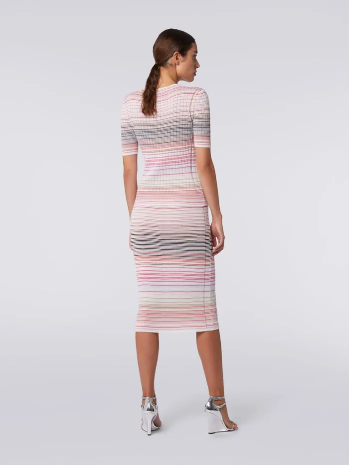 Women Midi Skirt In Striped Cotton And Viscose Multicoloured Missoni Skirts