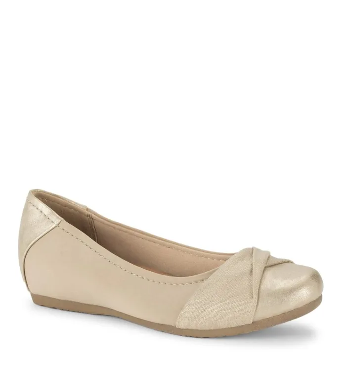 Women Mitsy Casual Flat Light Gold Baretraps Flats and Loafers