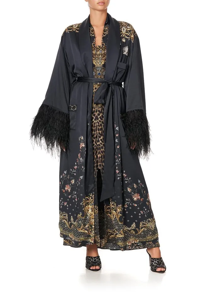 Women Modest Clothing Camilla Long Robe With Flared Sleeve Abingdon Palace