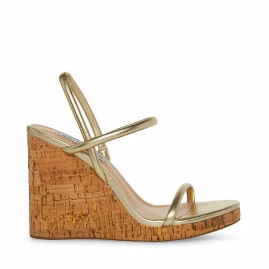 Women MORGAN GOLD Gold Steve Madden Sandals