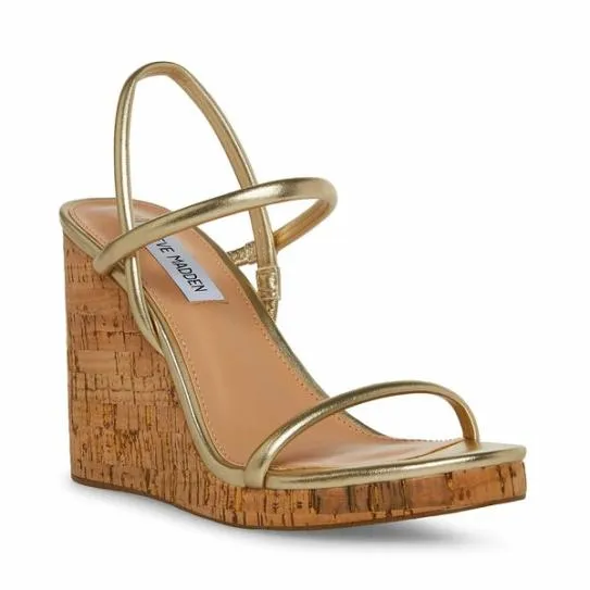 Women MORGAN GOLD Gold Steve Madden Sandals Women MORGAN GOLD Gold Steve Madden Sandals