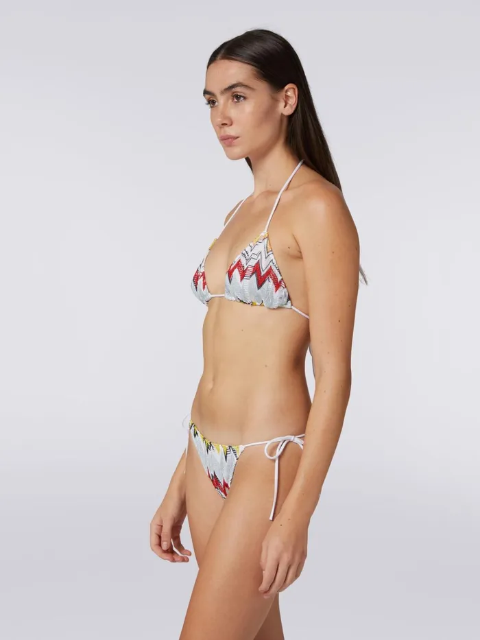 Women Multicoloured Zigzag Knit Bikini Multicoloured Missoni Swimsuits