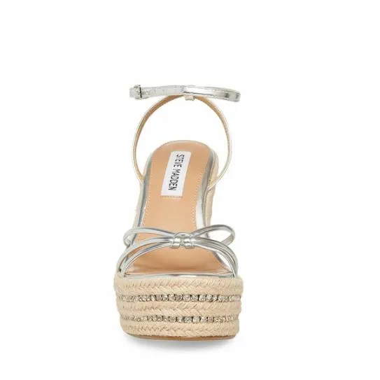 Women MYA SILVER Silver Steve Madden Sandals Women MYA SILVER Silver Steve Madden Sandals