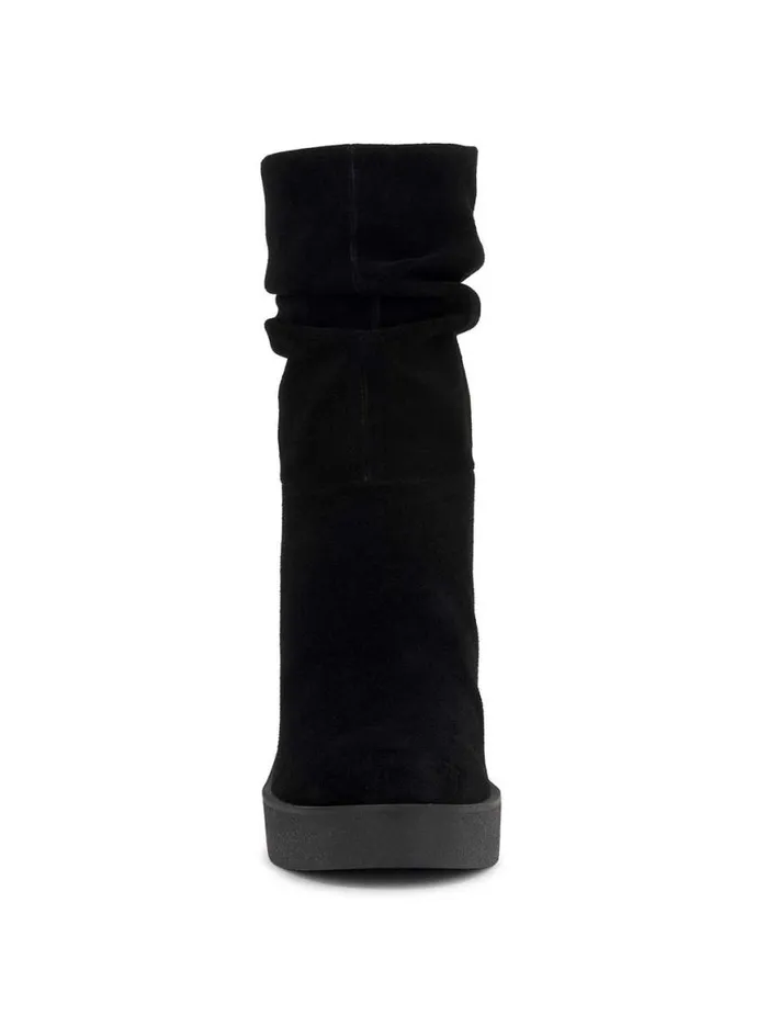 Women Mynette Slouch Wedge Bootie In Black Jessica Simpson Boots and Booties