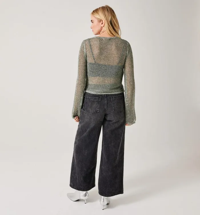 Women Net Jumper 8211 Silver Promod Jumpers And Cardigans Women Net Jumper 8211 Silver Promod Jumpers And Cardigans