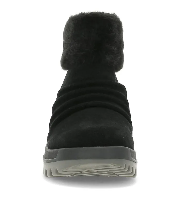 Women Nuri Cold Weather Bootie Black Suede Baretraps Booties