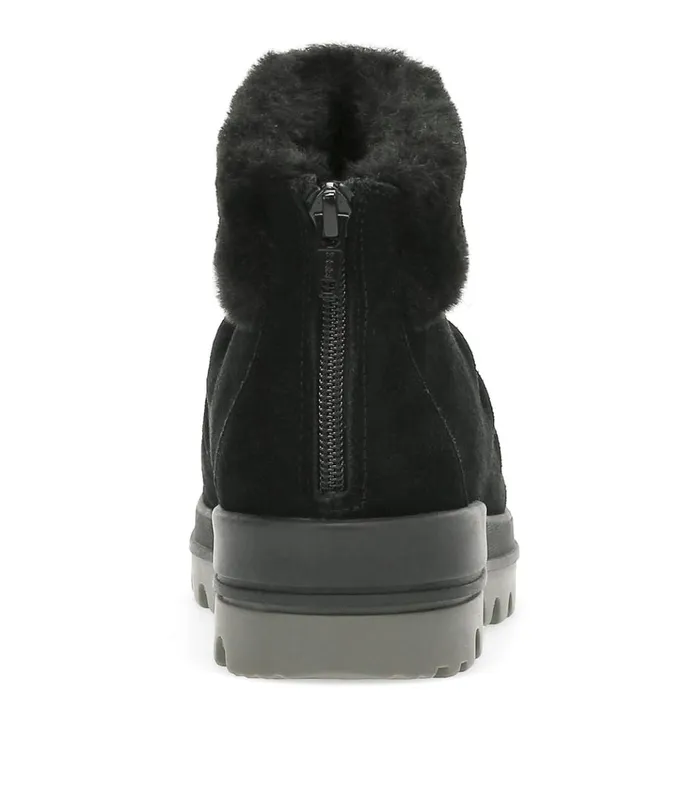 Women Nuri Cold Weather Bootie Black Suede Baretraps Booties