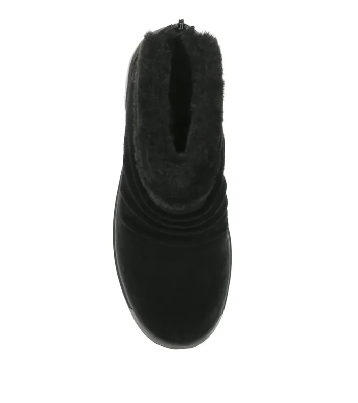 Women Nuri Cold Weather Bootie Black Suede Baretraps Booties