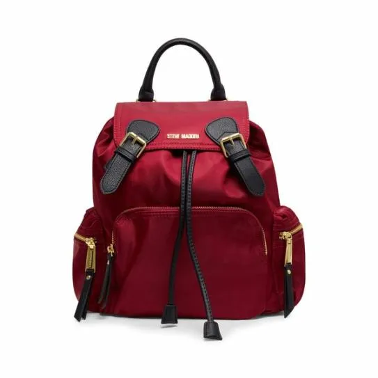Women NYLON BACKPACK WINE Wine Steve Madden Belt Bags and Backpacks