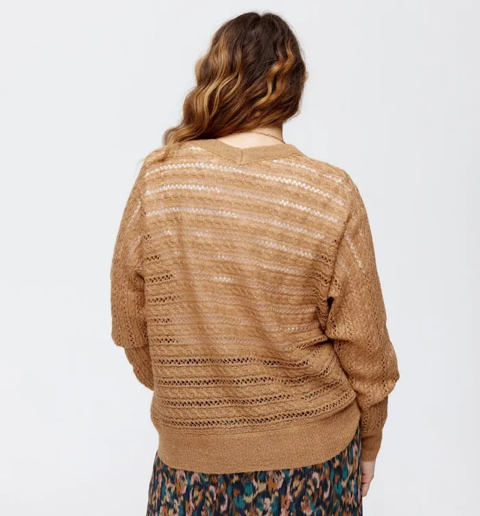 Women Openwork Cardigan 8211 Chestnut Brown Promod Jumpers And Cardigans Women Openwork Cardigan 8211 Chestnut Brown Promod Jumpers And Cardigans