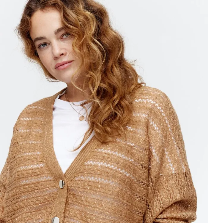 Women Openwork Cardigan 8211 Chestnut Brown Promod Jumpers And Cardigans Women Openwork Cardigan 8211 Chestnut Brown Promod Jumpers And Cardigans