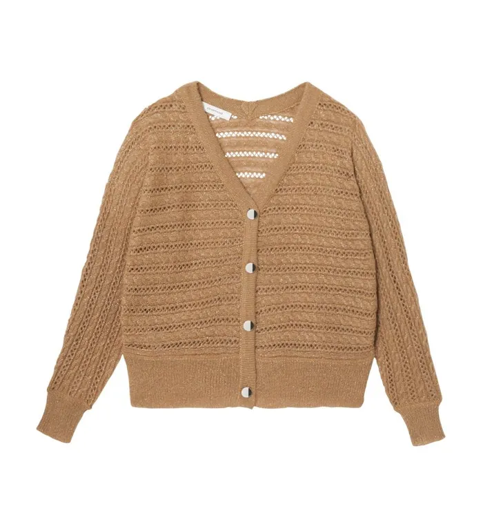 Women Openwork Cardigan 8211 Chestnut Brown Promod Jumpers And Cardigans Women Openwork Cardigan 8211 Chestnut Brown Promod Jumpers And Cardigans