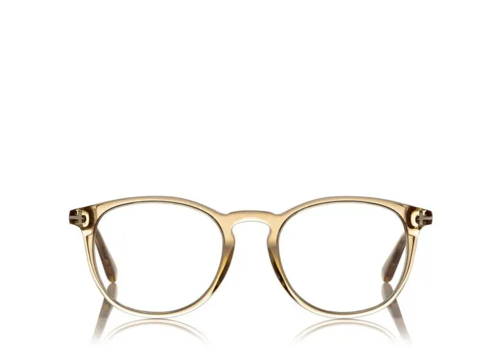 Women OPTICAL Tom Ford Soft Round Optical Frame Opal Honey